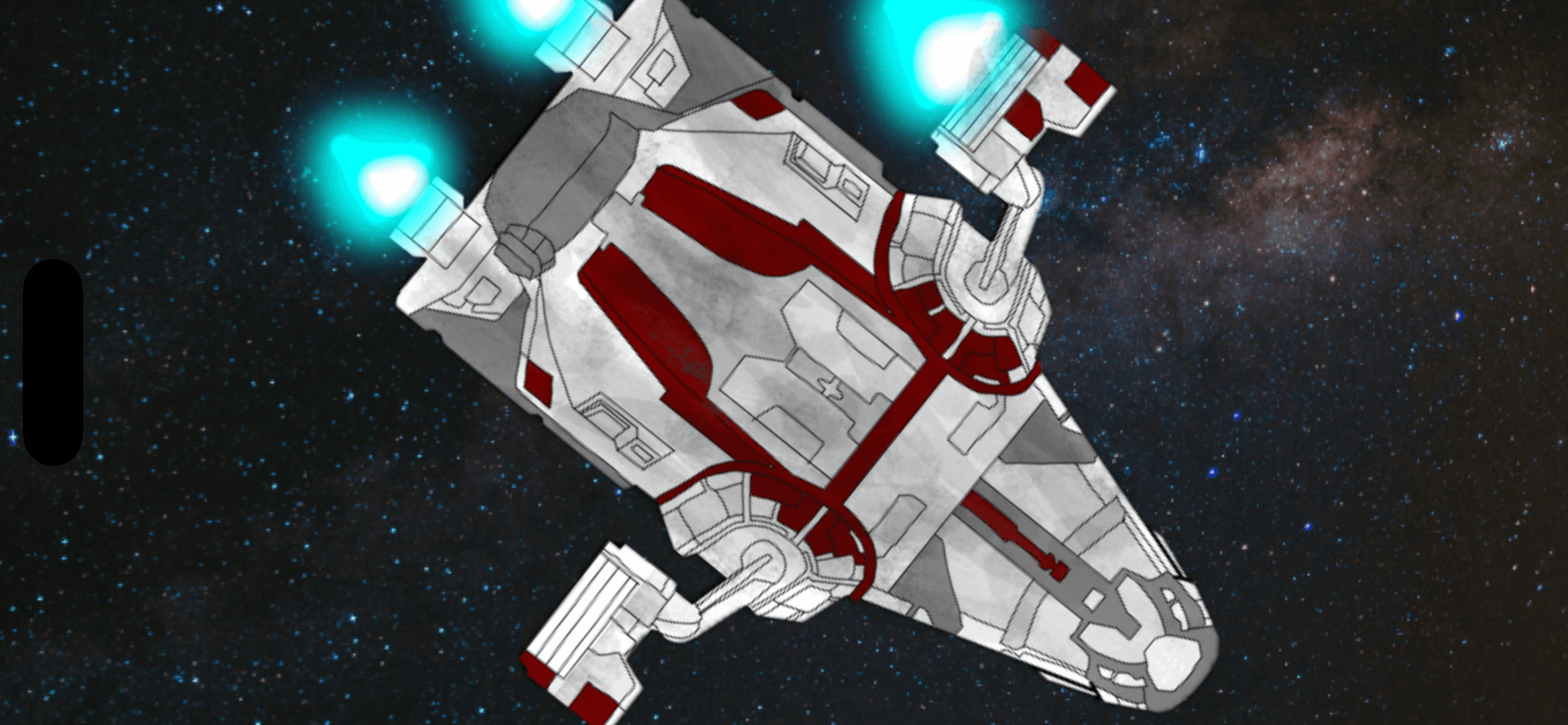 Astrodam — the stranded rocket drifting in space